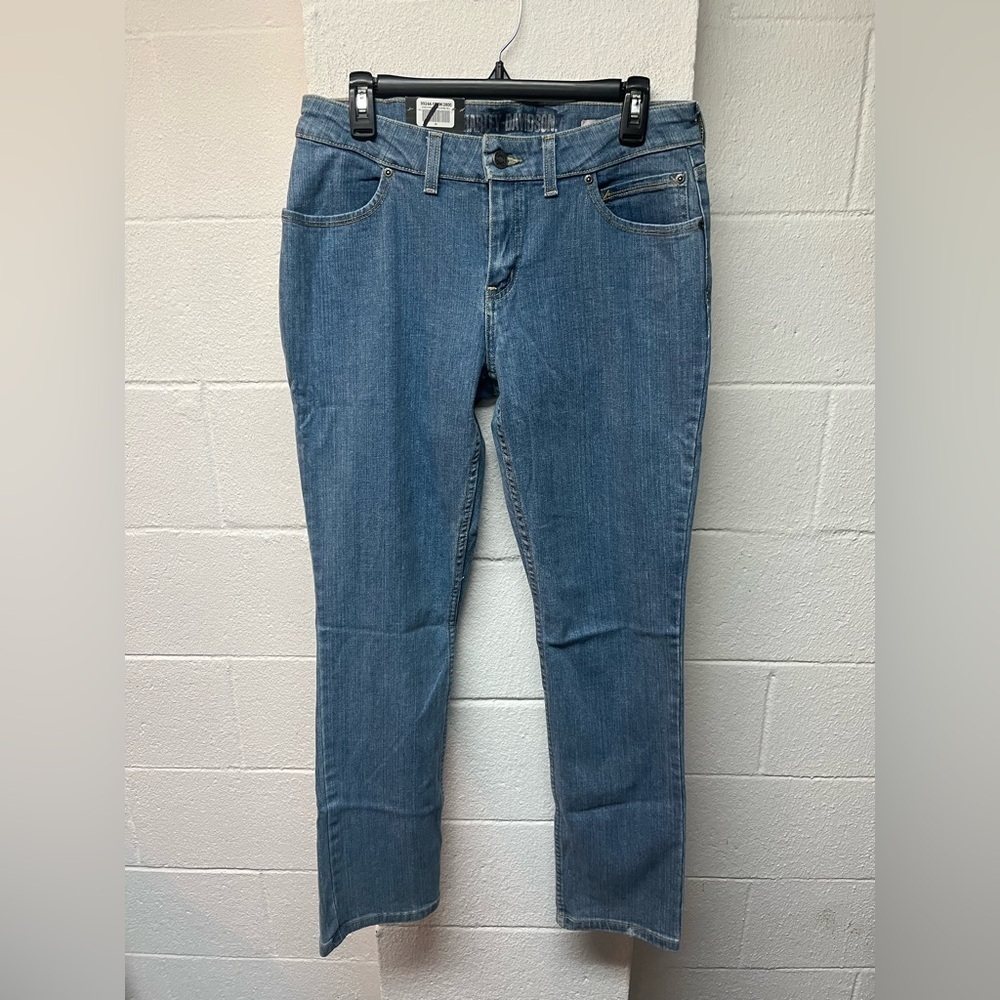 Harley-Davidson Blue Straight Leg Jeans Timeless Style